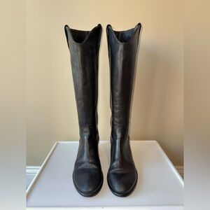 Frye Melissa Knee High Leather Riding Boots